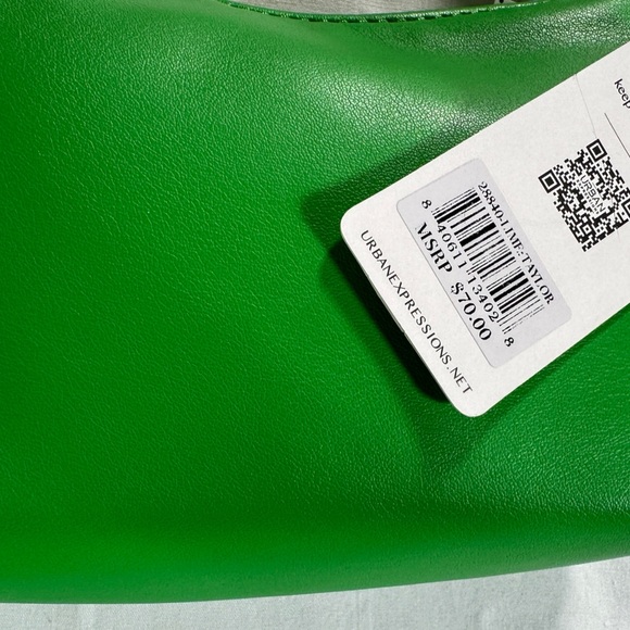 Urban Expressions NWT Green Braided Crossbody - Picture 2 of 6